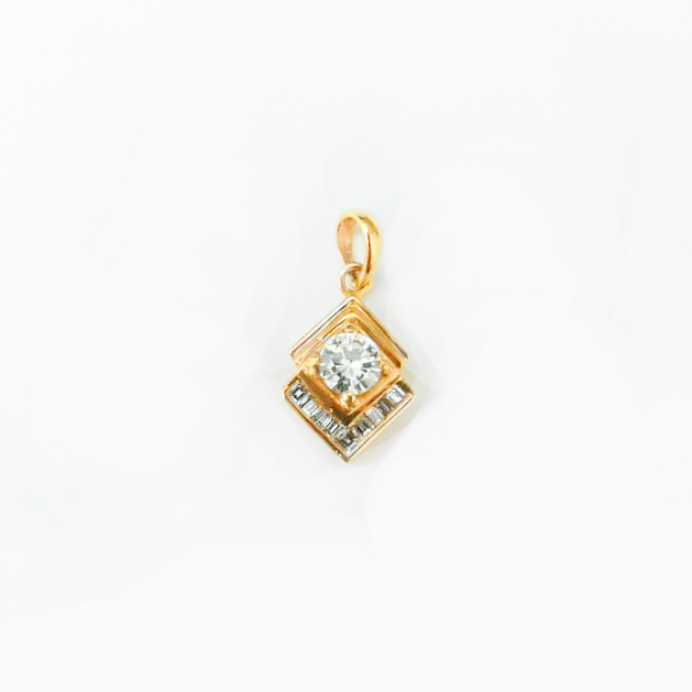 20K YG DIAMOND PENDANT D1-0.35CT