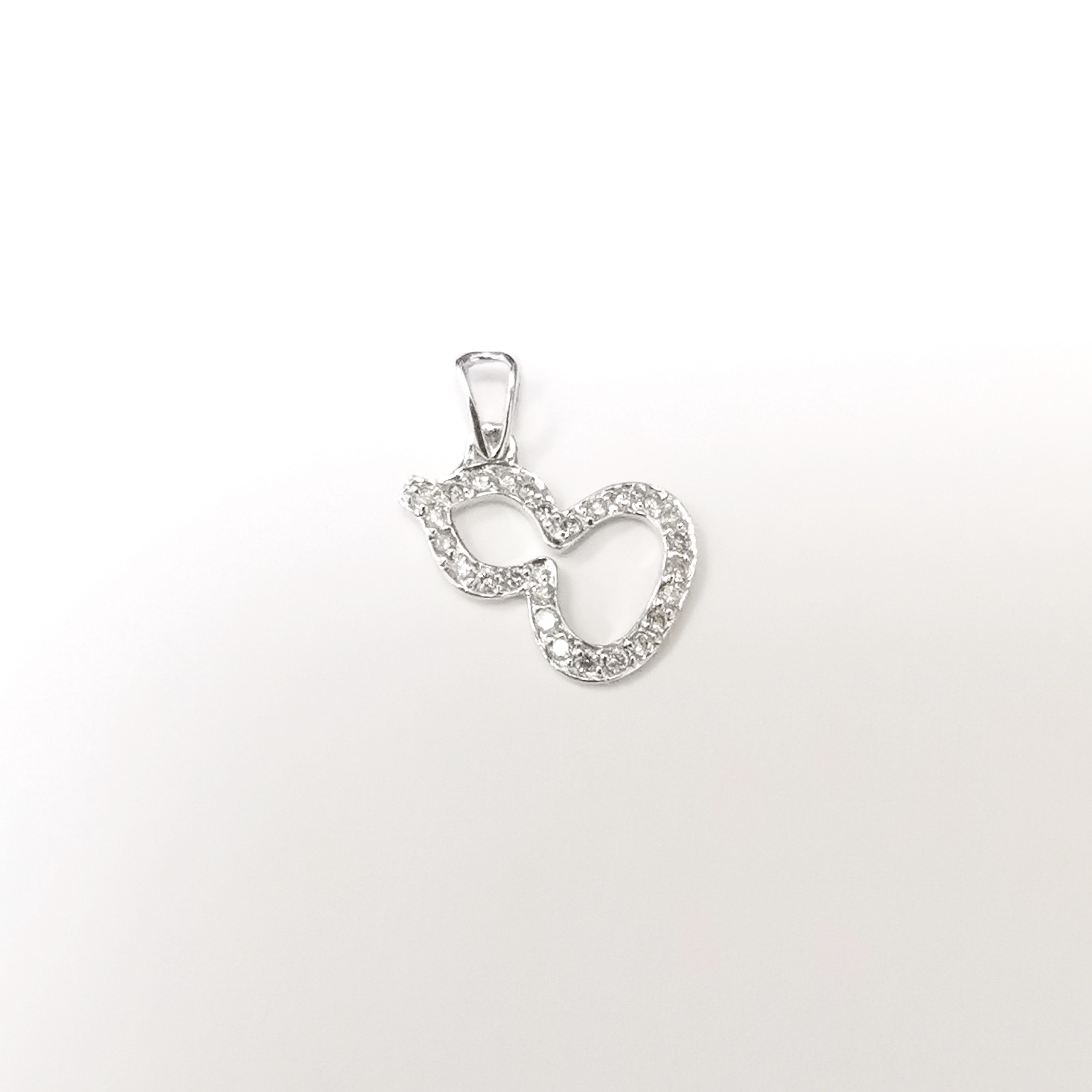 18K WG DIA PENDANT