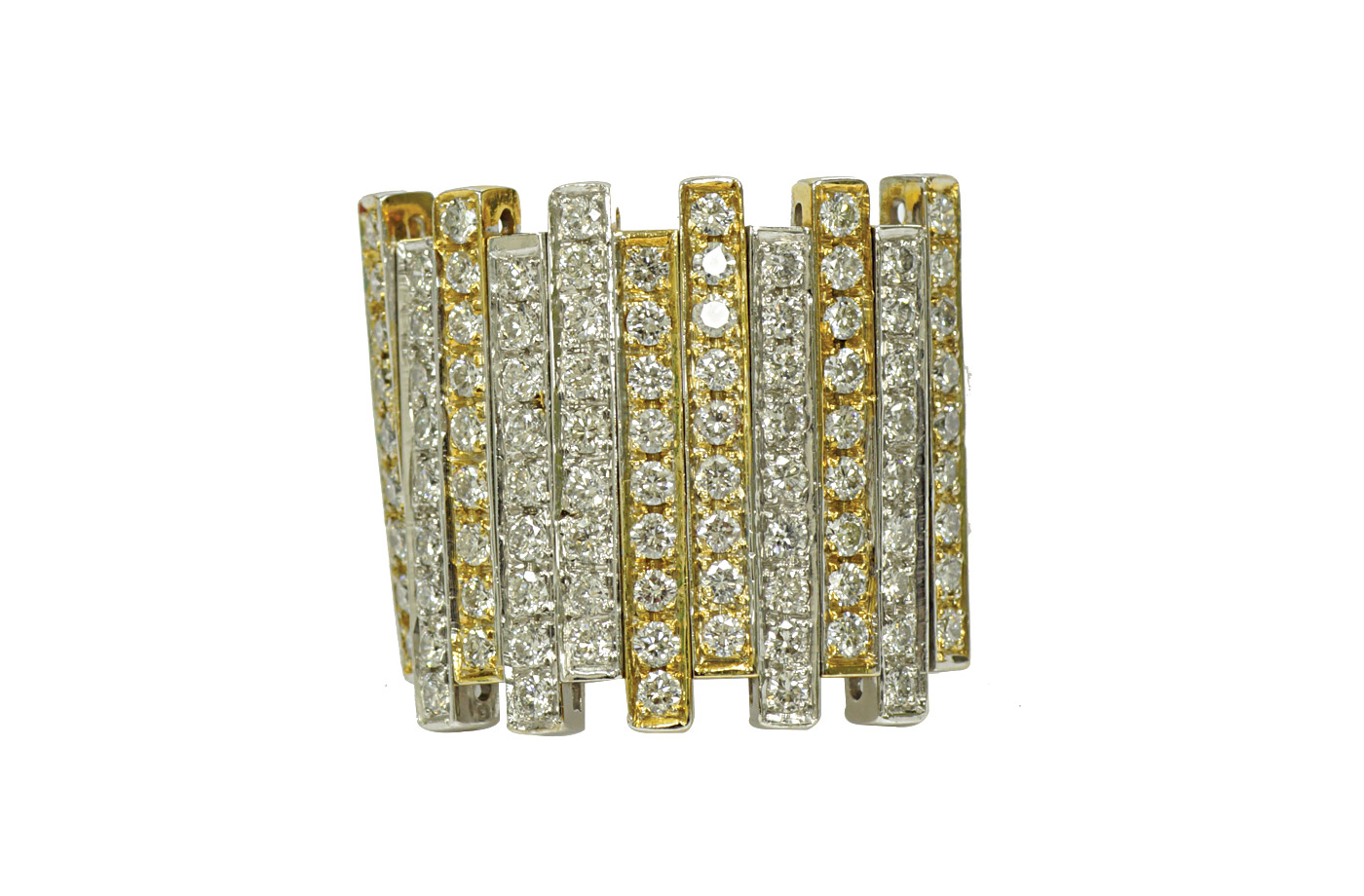 18K YG/WG Diamond Ring