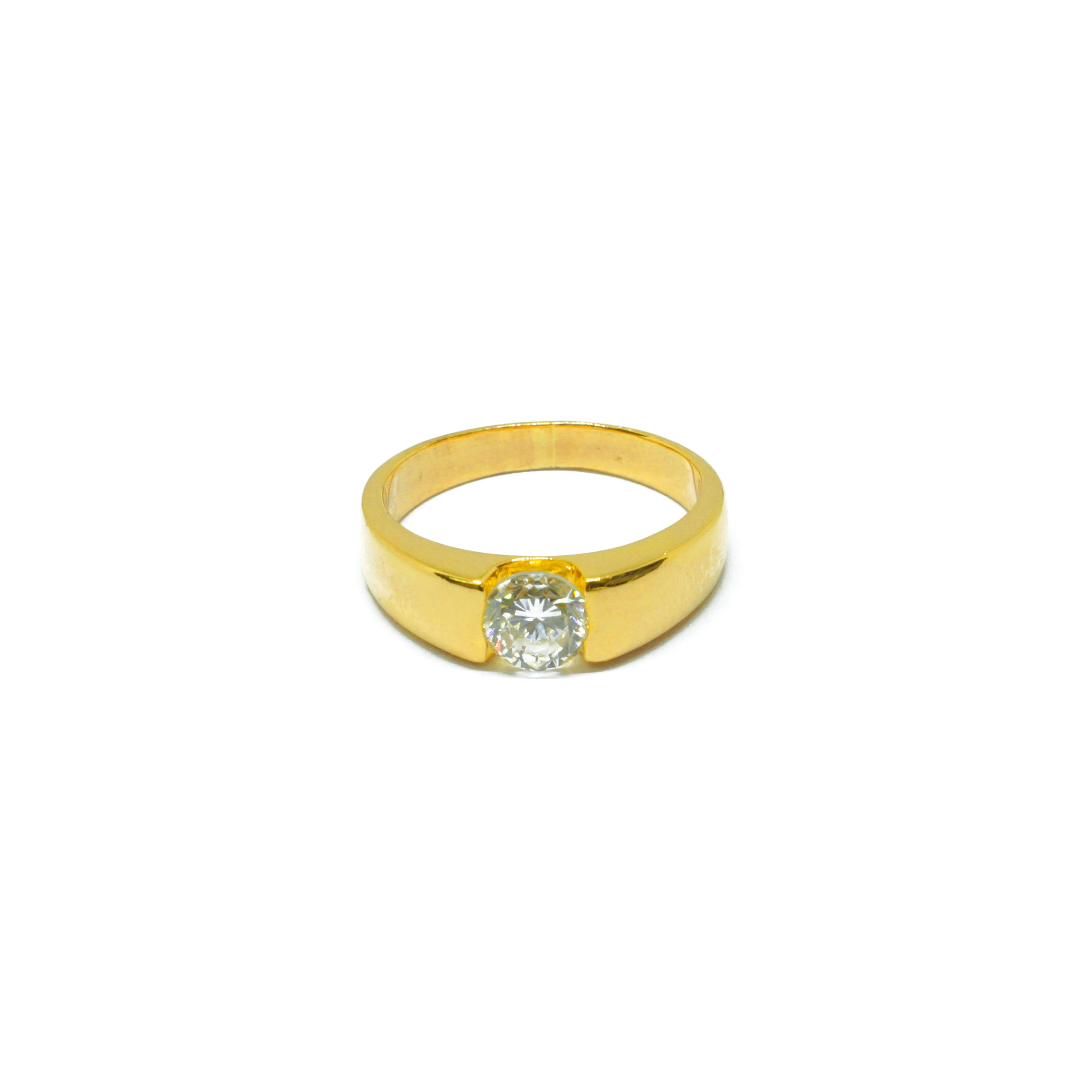20K YG Diamond Ring