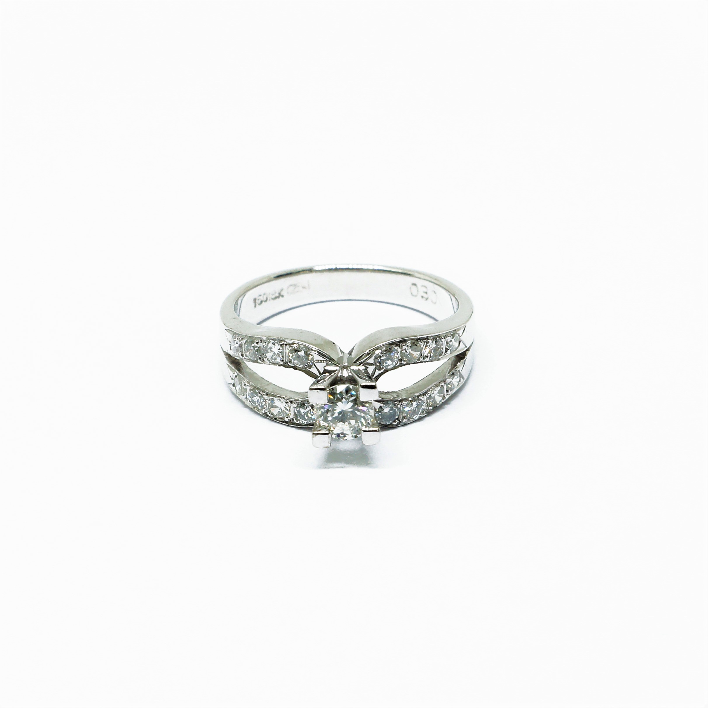 18K YG/WG Diamond Ring
