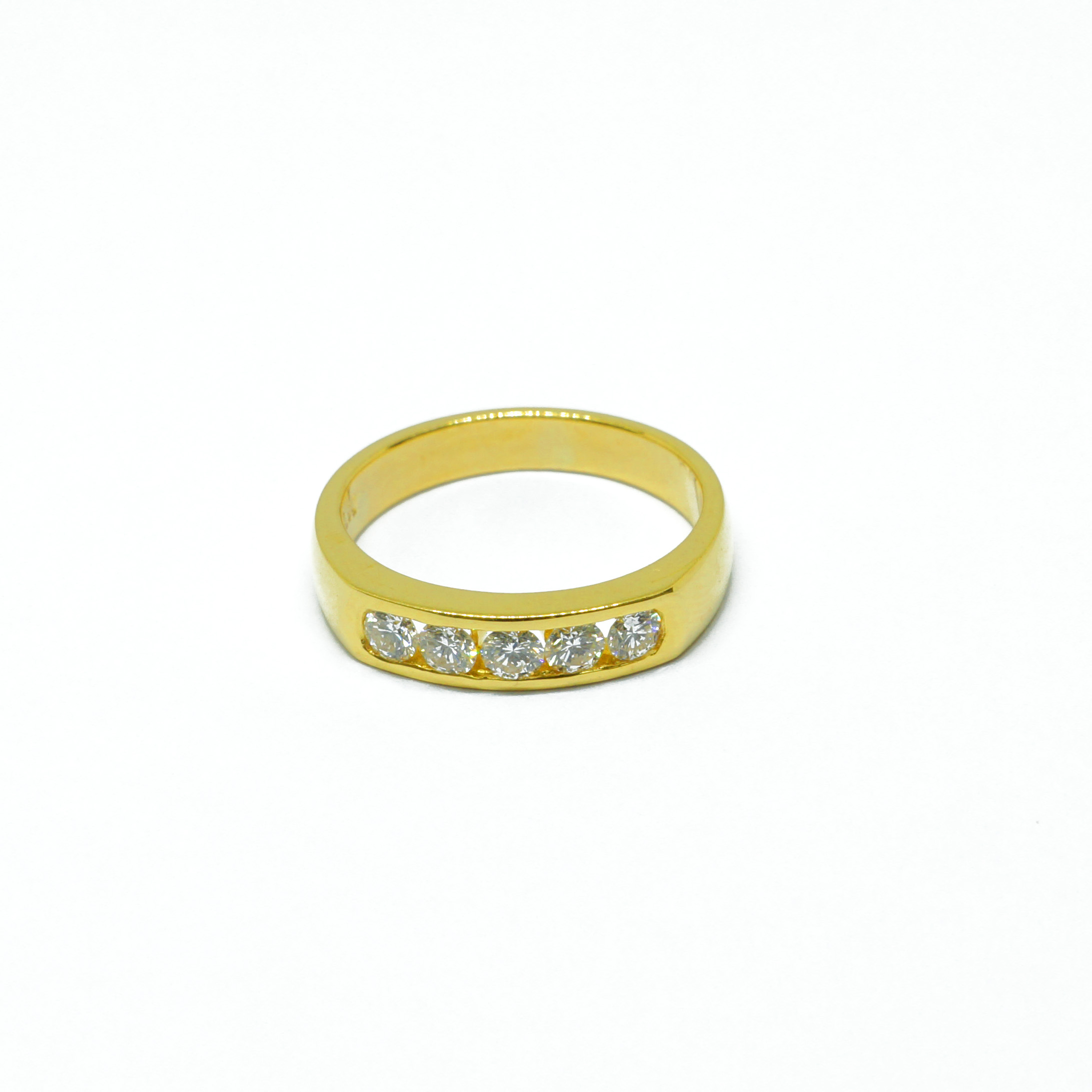 20K YG Diamond Ring