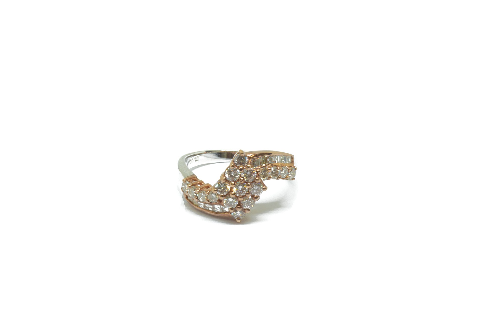 18K WG/RG Diamond Ring