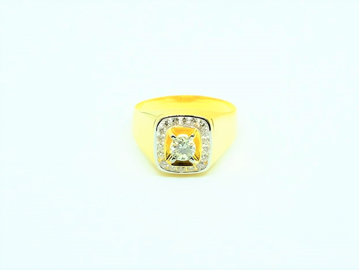 14K YG DIAMOND RING