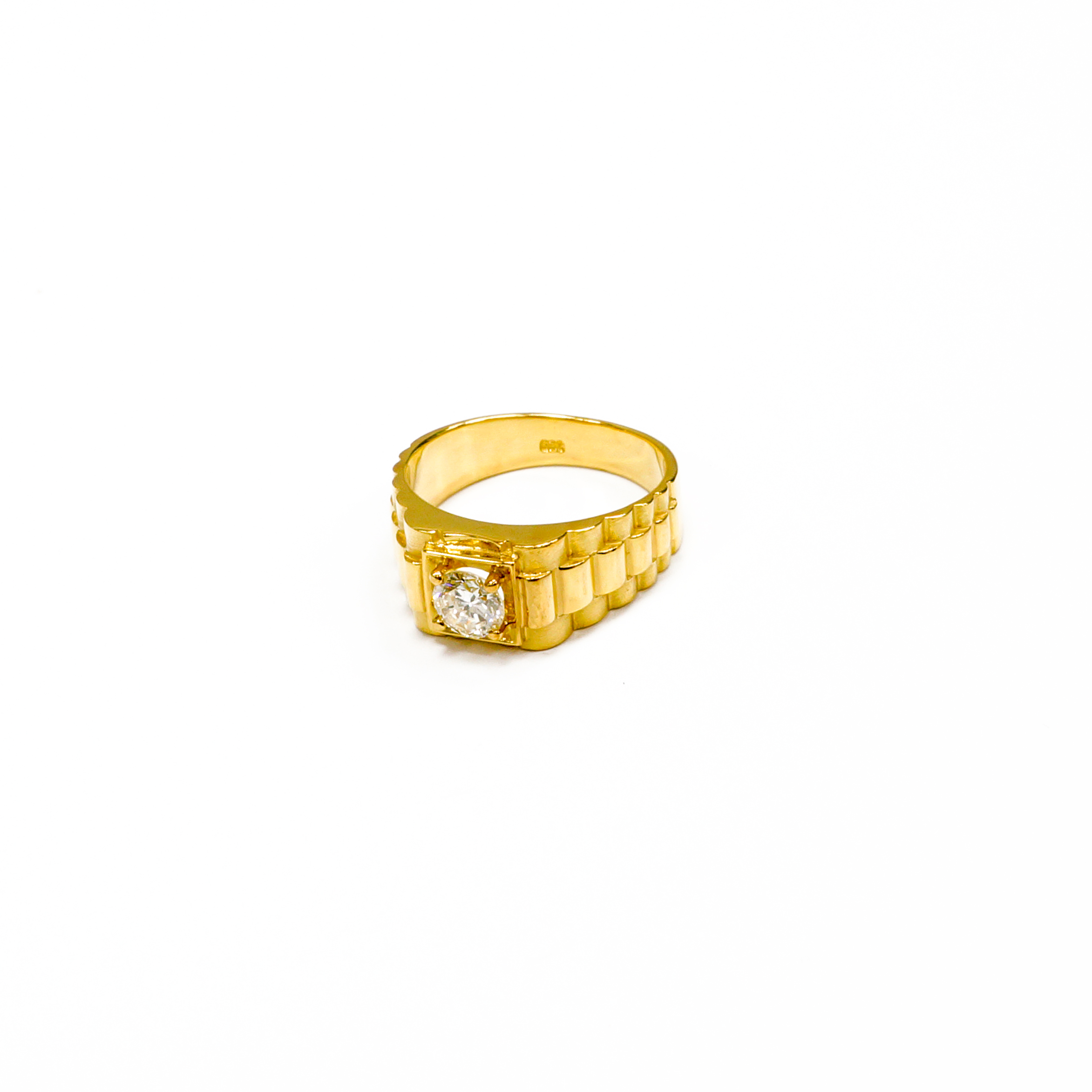 18K YG DIAMOND RING