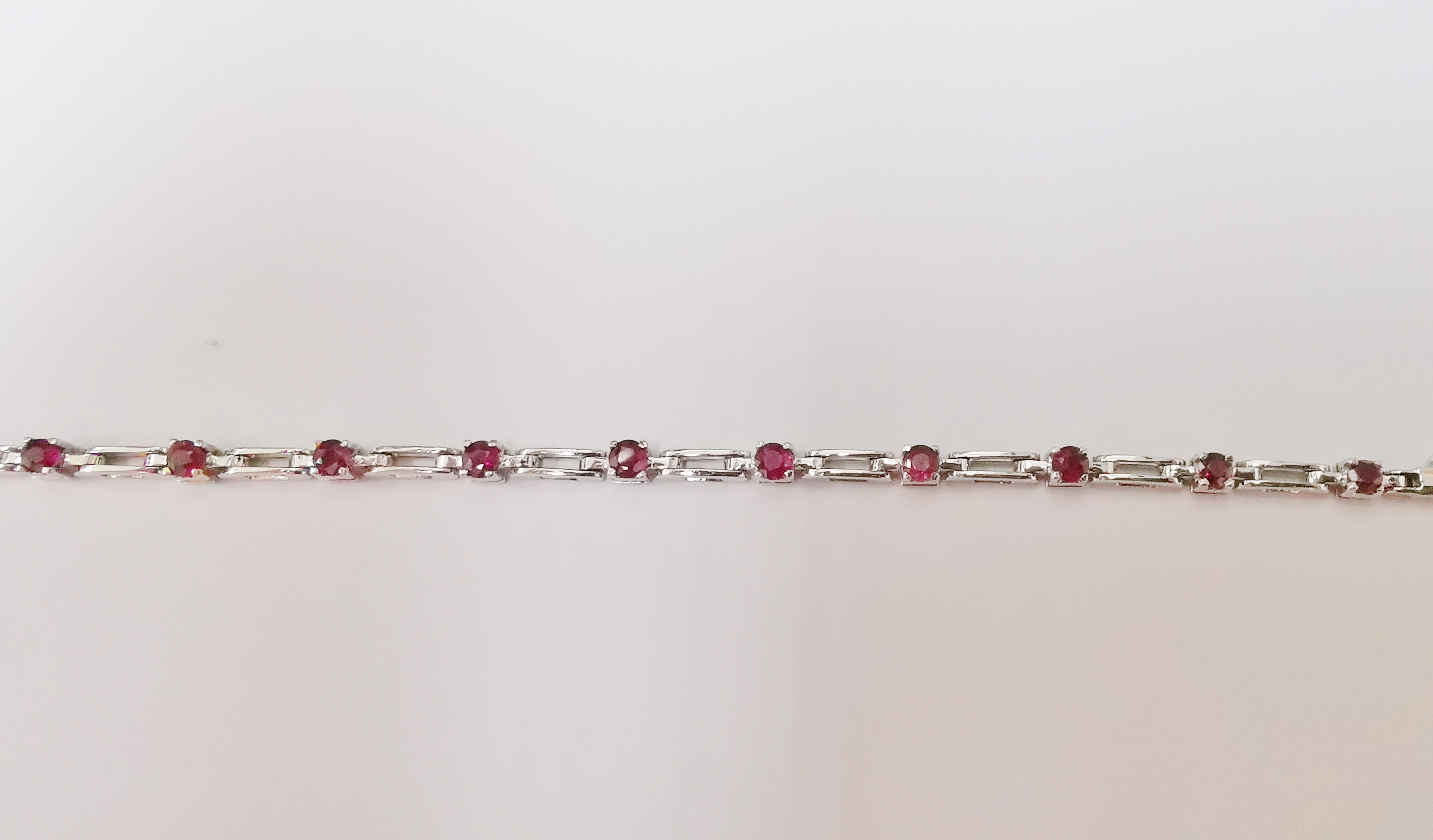18K WG RUBY BRACELET