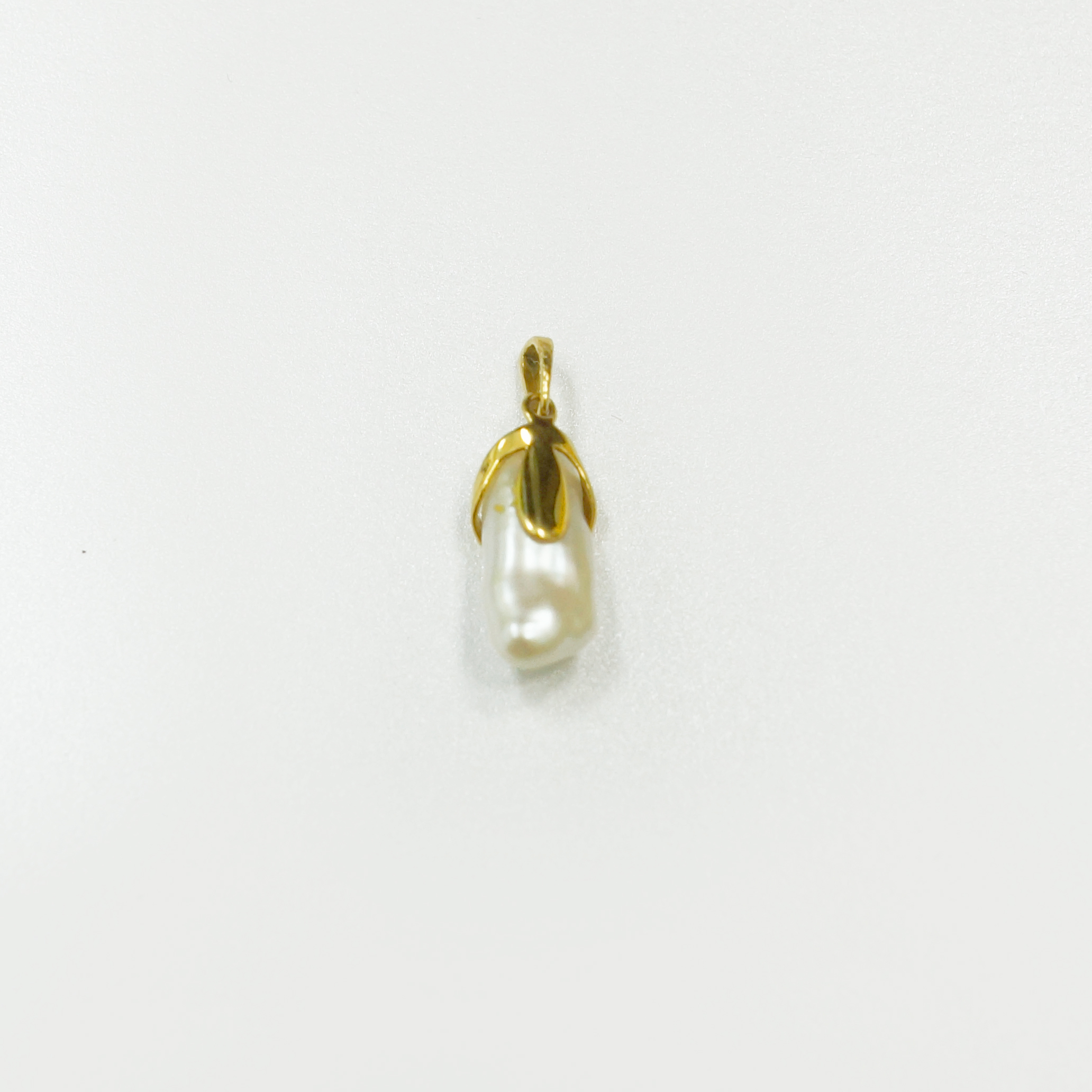 14K YG PEARL PENDANT