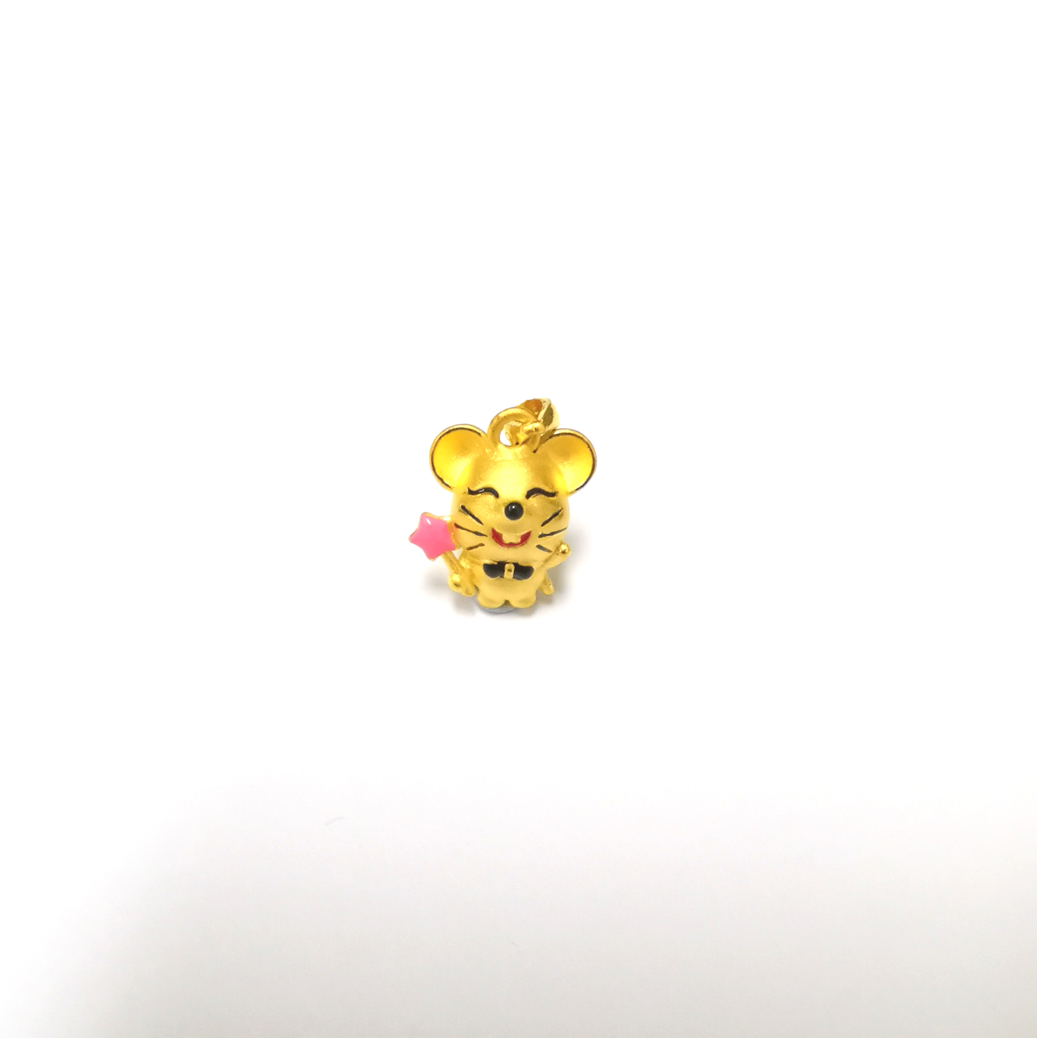 24K YG RAT PENDANT