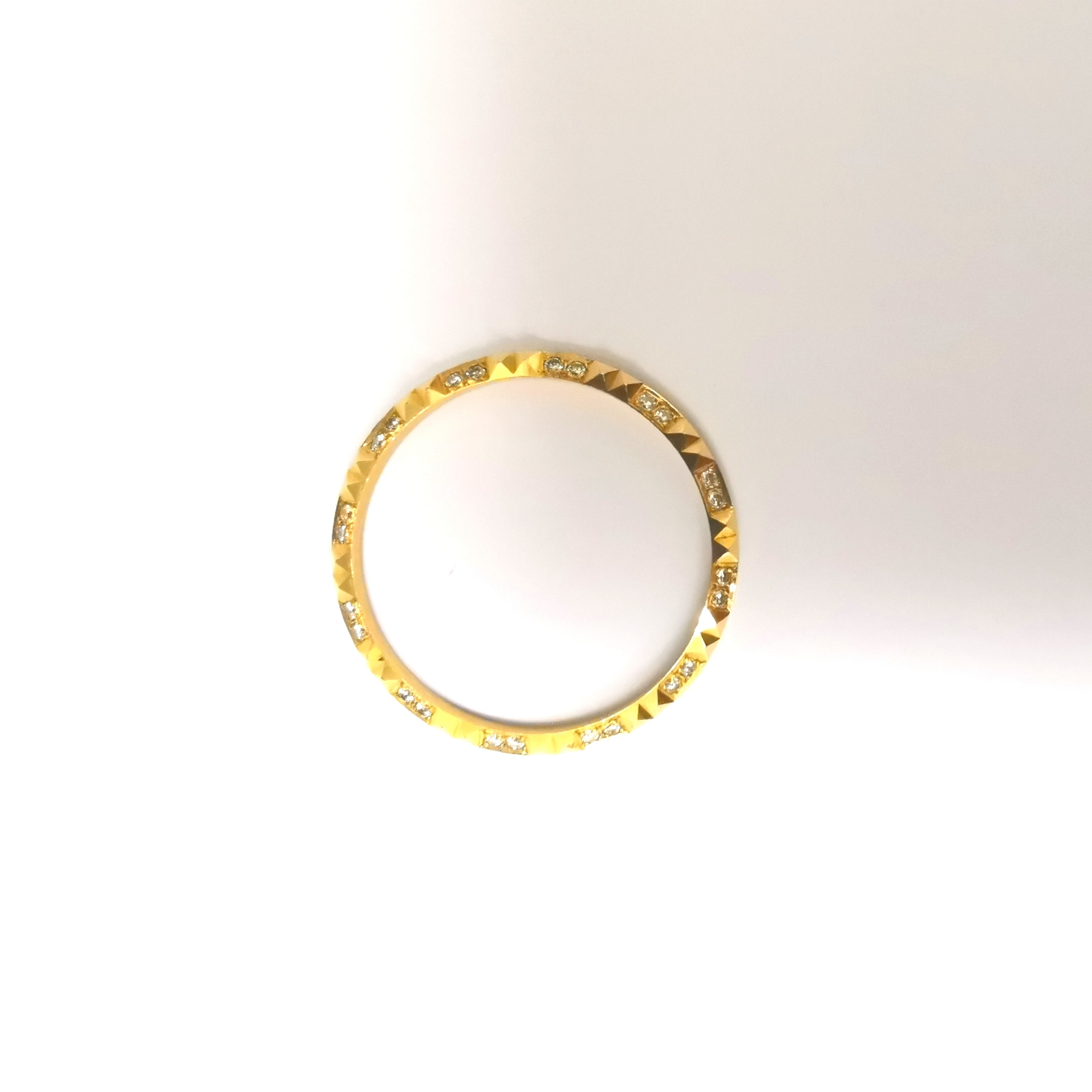18K YG DIA BEZEL - MEN'S SIZE