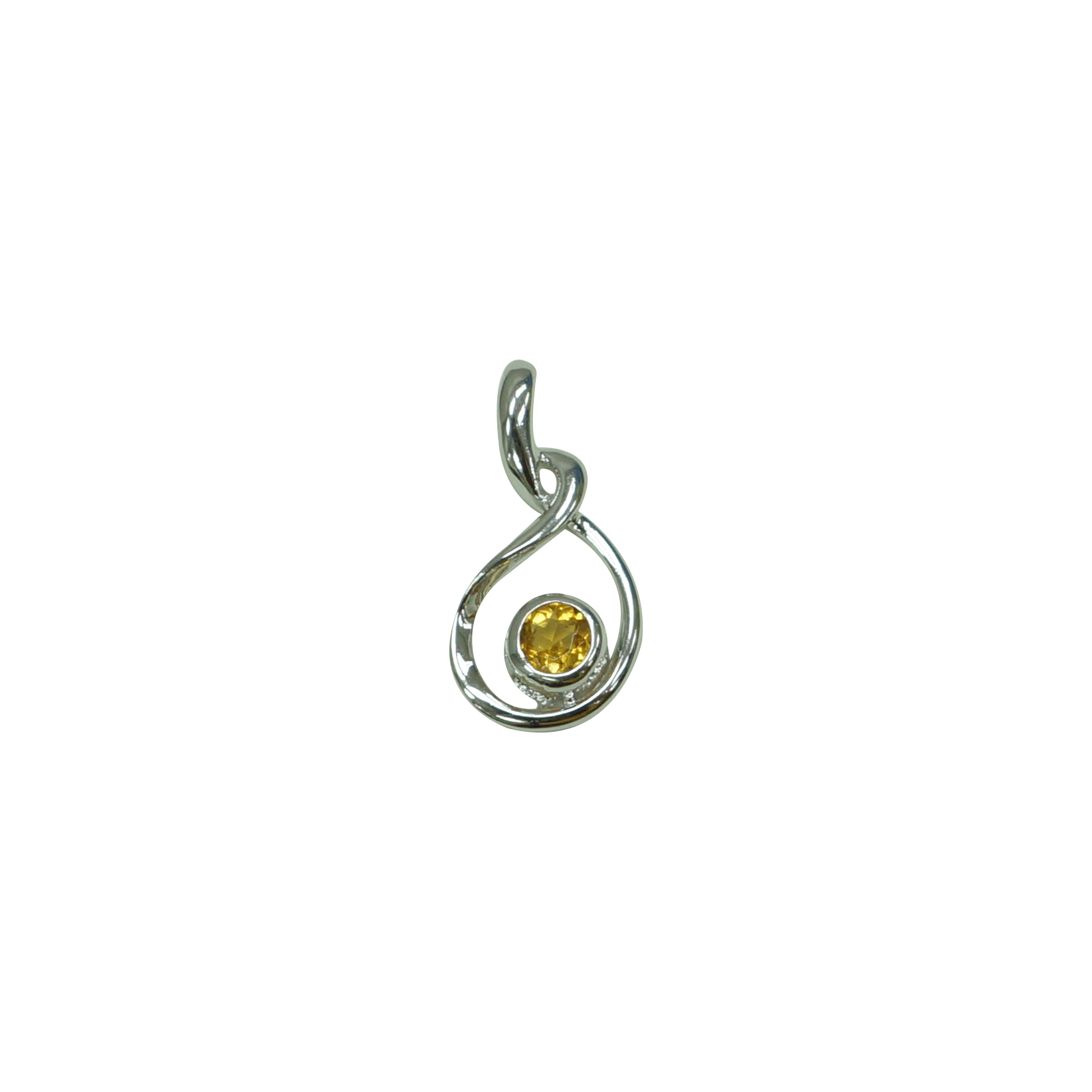 14K WG STN PENDANT